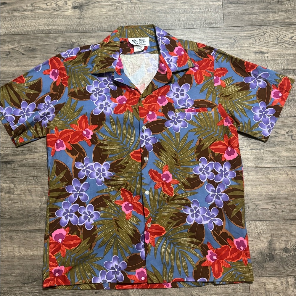 Hilo Hattie Hawaiian Shirt Vintage Flowers Sz XL